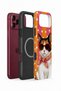 iPhone 18 Pro Max Vorian Magsafe Double Layer Orange Retro Cat Case - 2