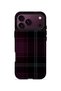 iPhone 18 Pro Vorian Double Layered Plum Black Plaid Case