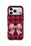 iPhone 17 Pro Max Vorian Magsafe Dual Layer Cherry Gingham Bow Case