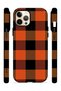 iPhone 12 Pro Max Vorian Double Layer Orange Buffalo Check Case - 3
