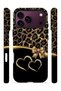 iPhone 18 Pro Vorian Double Layer Gold Heart Leopard Case - 3
