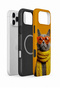 iPhone 17 Pro Max Vorian Magsafe Double Layer Yellow Scarf Cat Case - 2