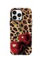 iPhone 13 Pro Max Vorian Double Layer Leopard Cherry Case