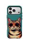 iPhone 17 Pro Max Vorian Magsafe Cool Cat Case with Double Layer Glasses