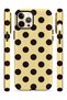 iPhone 12 Pro Vorian Double Layer Cream Brown Polka Dot Case - 3