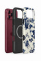 iPhone 18 Pro Max Vorian Magsafe Double Layer Blue Porcelain Rose Case - 2