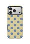 iPhone 17 Pro Vorian Double Layer Cream Blue Polka Dot Case