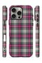 iPhone 16 Pro Vorian Double Layer Gray Fuchsia Plaid Case - 3