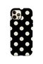iPhone 12 Pro Vorian Double Layer Black Cream Polka Dot Case