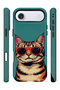 iPhone 17 Air Vorian Magsafe Cool Cat Case with Double Layer Glasses - 3