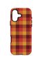 iPhone 16 Plus Vorian Magsafe Double Layer Tile Mustard Plaid Case - 4