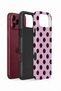 iPhone 18 Pro Max Vorian Double Layer Lilac Burgundy Polka Dot Case - 2
