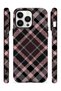 iPhone 14 Pro Max Vorian Magsafe Double Layer Powder Black Plaid Case - 3