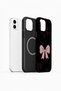 iPhone 12 Vorian Magsafe Double Layer Midnight Pink Bow Case - 2