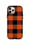 iPhone 12 Pro Max Vorian Double Layer Orange Buffalo Check Case