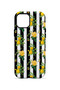 iPhone 14 Plus Vorian Double Layer Yellow Rose Stripe Case - 4