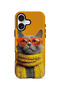 iPhone 16 Plus Vorian Magsafe Double Layer Yellow Scarf Cat Case
