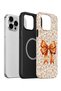 iPhone 15 Pro Max Vorian Magsafe Double Layer Autumn Floral Bow Case - 2