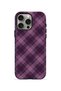 iPhone 15 Pro Vorian Double Layer Lilac Smoke Plaid Case