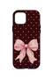 iPhone 12 Pro Vorian Double Layer Blush Heart Bow Case - 4