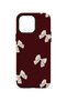 iPhone 14 Pro Max Vorian Double Layer Ivory Bow Scatter Case - 4