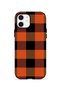 iPhone 12 Vorian Double Layer Orange Buffalo Check Case