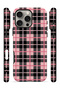 iPhone 16 Pro Vorian Double Layer Pink Black Plaid Case - 3