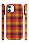iPhone 12 Vorian Magsafe Double Layer Tile Mustard Plaid Case - 3