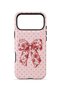 iPhone 17 Pro Vorian Magsafe Dual Layer Vintage Rose Bow Dot Case - 4