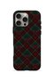 iPhone 16 Pro Vorian Double Layer Bowknot Dark Plaid Case