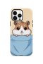 iPhone 13 Pro Max Vorian Double Layer Pocket Case with Hamster