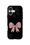 iPhone 16 Plus Vorian Magsafe Double Layer Midnight Pink Bow Case