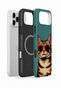 iPhone 17 Pro Max Vorian Magsafe Cool Cat Case with Double Layer Glasses - 2