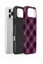 iPhone 17 Pro Max Vorian Double Layer Lilac Smoke Plaid Case - 2
