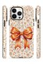 iPhone 14 Pro Vorian Double Layer Autumn Floral Bow Case - 3