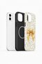 iPhone 12 Vorian Magsafe Double Layer Golden Floral Bow Case - 2