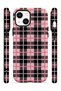 iPhone 14 Plus Vorian Magsafe Double Layer Pink Black Plaid Case - 3
