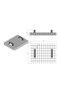Stainless Steel Baklava Slice Trace Removal Knife Slice Mold 35X45 Tray 8X14 Slice - 2