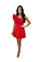 Ruby Ruffle One-Shoulder Mini Dress
