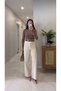 Gentilla Beige Belted Cut-Off Jean - 4