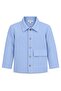 100% Cotton Shirt Collar Blue Little Boy's Jacket - 3