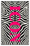 Auraplus Zebra Pattern Icon Written Woven Base Decorative Carpet Auraplus92
