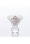3-Piece Glass Coffee Serving Set – Striped Patterned Globe-Shaped Turkish Delight Bowl, Sugar Bowl, and Chocolate Bowl Set - 3