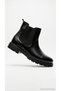 Men's Genuine Leather Boots Chelsea Side Elastic Thick Serrated Sole Laceless Winter Casual Comfortable Boots Pryden 101-08 - 8