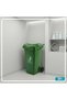 Heavy Duty Wheeled Plastic Garbage Bin without Pedal Outdoor Trash Can 120L Green - 6