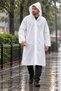 Men's Raincoat with Hood and Snap Fasteners – Waterproof Long Rain Poncho Lightweight and Practical Use - 2
