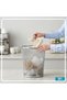 Metal Mesh Waste Paper Basket Small Office Dustbin Silver - 3
