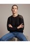 Modern Knitwear Sweater with Shoulder Lace Detail - 3