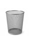 Metal Mesh Waste Paper Basket Large Office Dustbin Silver