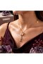 Vip Gold Color Tasseled Butterfly Model Steel Necklace - 2